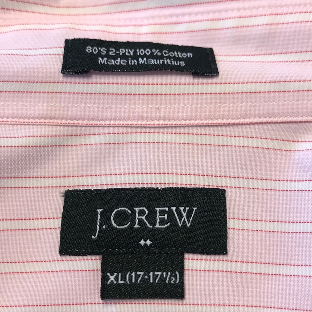 J CREW XL 17 - 17 1/2 80s two ply shirt cotton